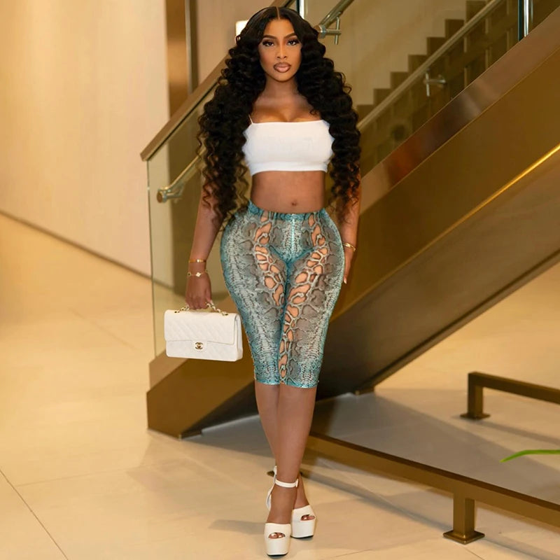 "Really Reptilian" Capris