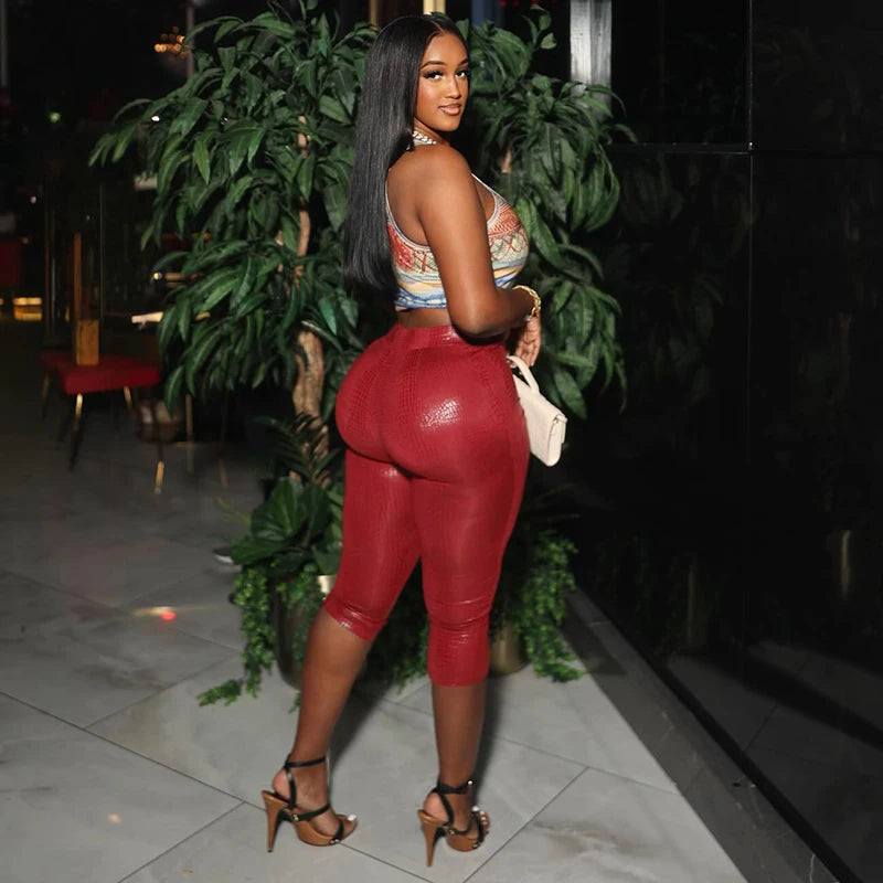 "The Snake Print" Capris