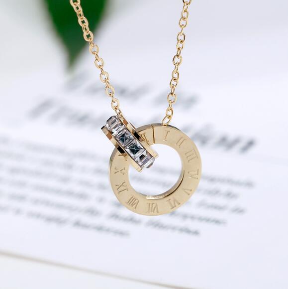 Austrian Crystal Roman Numerical Necklace