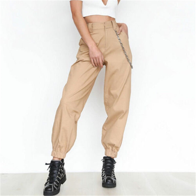 High Waisted Cargo Pants