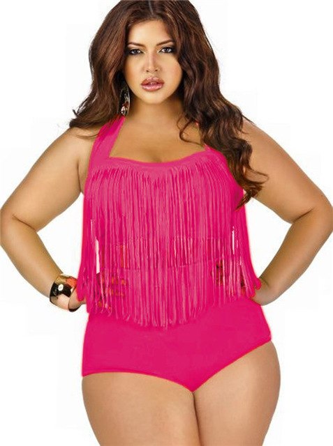 Plus Size Tassel Bikini