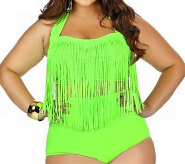 Plus Size Tassel Bikini