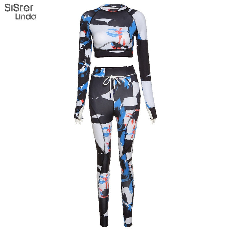 2 Piece Patchwork Tracksuit