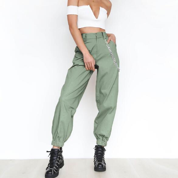 High Waisted Cargo Pants