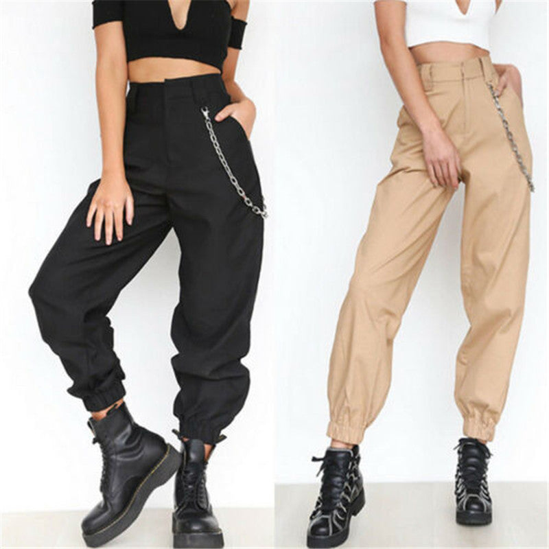 High Waisted Cargo Pants