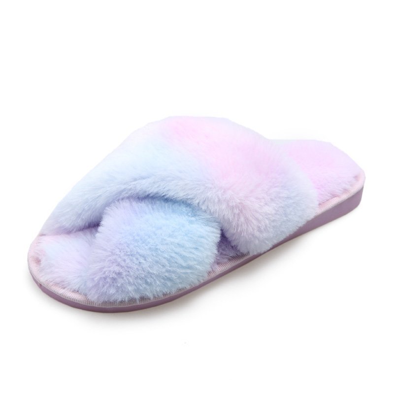 Multi Fluffy Women Slippers