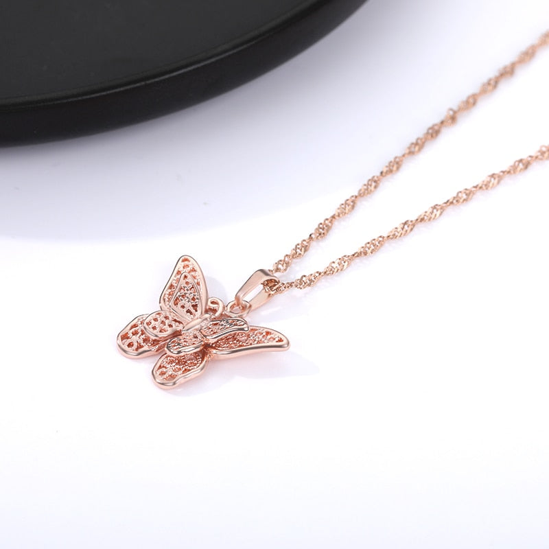 Stainless Steel Butterfly Necklace