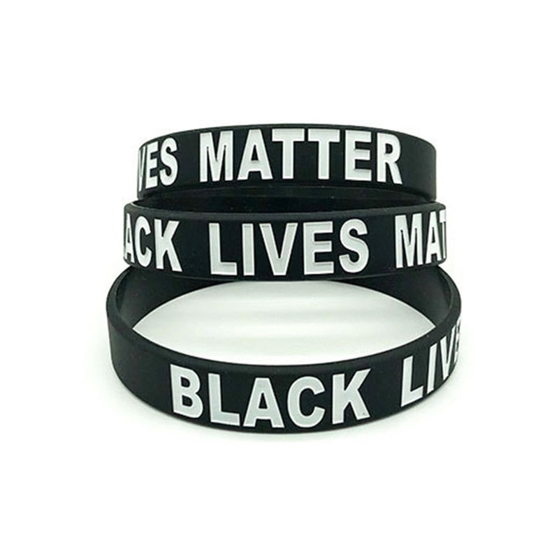 Black Lives Matter Silicone Wristband