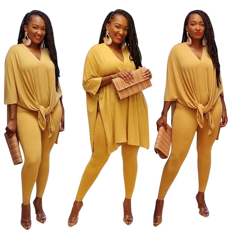 Two Piece Plus Size Outfit Sets