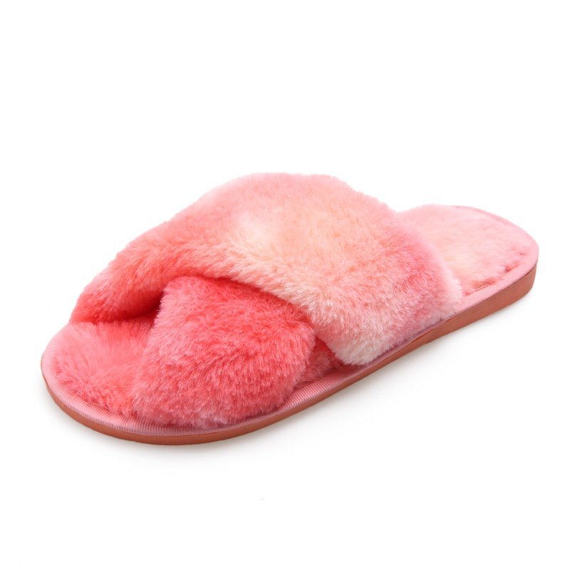 Multi Fluffy Women Slippers