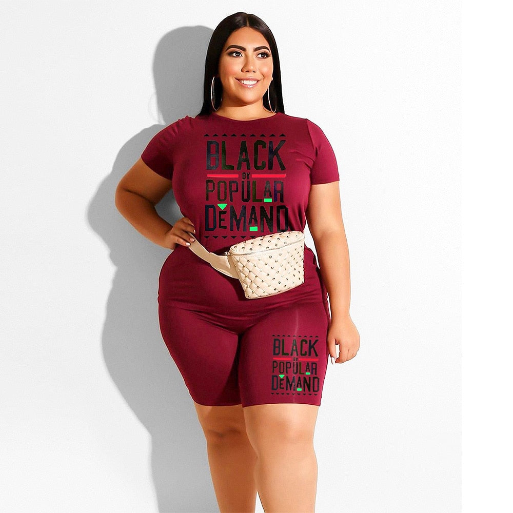 2 Piece Women's Plus Size Outfits