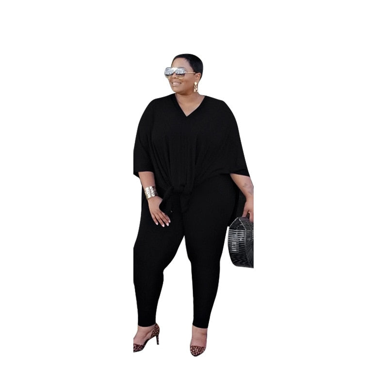 Two Piece Plus Size Outfit Sets