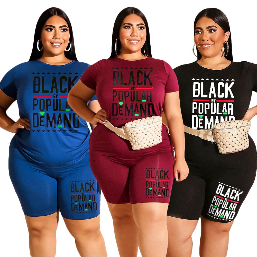 2 Piece Women's Plus Size Outfits