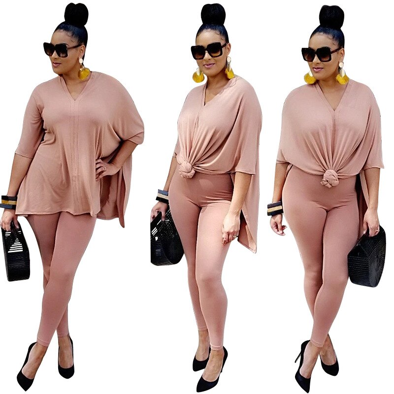 Two Piece Plus Size Outfit Sets