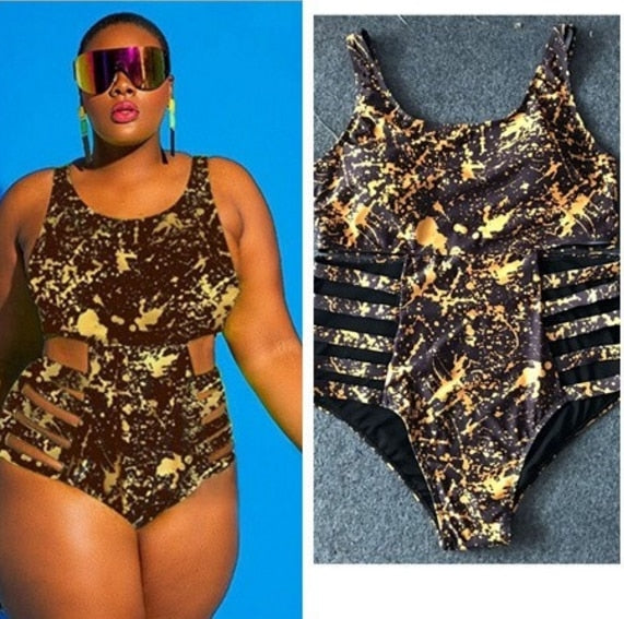 Brazilian Plus Size One Piece Swimsuit