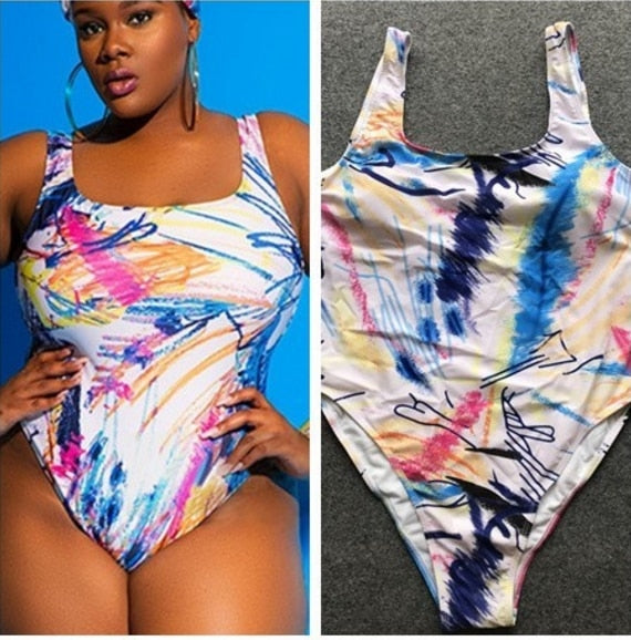 Brazilian Plus Size One Piece Swimsuit