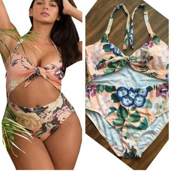 Brazilian Plus Size One Piece Swimsuit