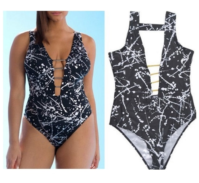 Brazilian Plus Size One Piece Swimsuit