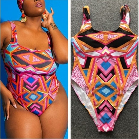 Brazilian Plus Size One Piece Swimsuit