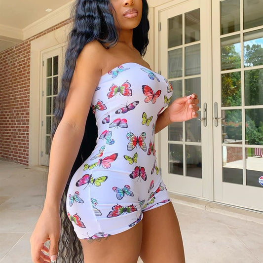 Bodycon Butterfly Romper