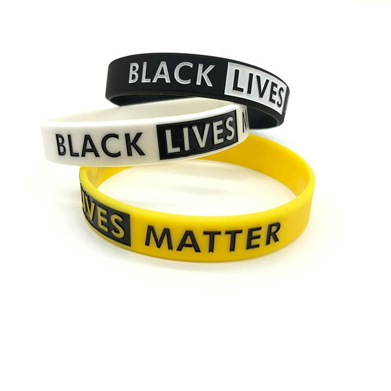 Black Lives Matter Silicone Wristband