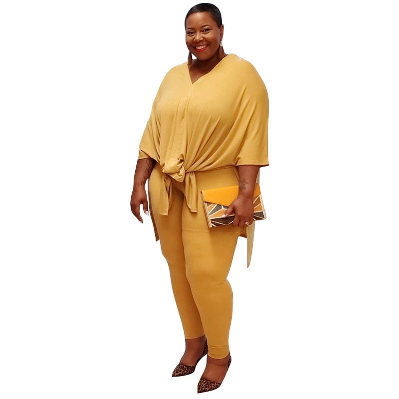 Two Piece Plus Size Outfit Sets