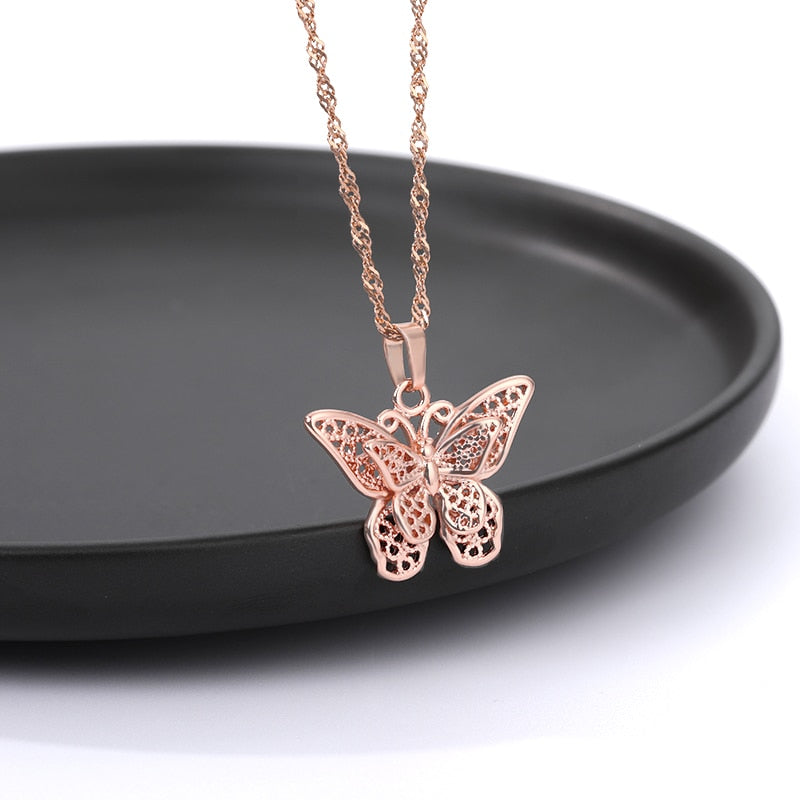 Stainless Steel Butterfly Necklace