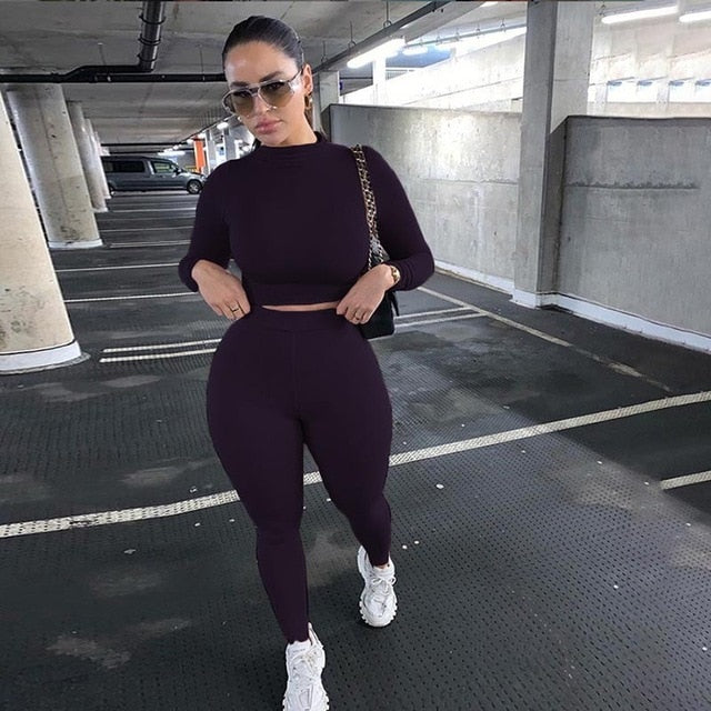 Two Piece Tracksuit Set